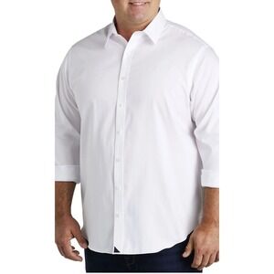 NEW! UNTUCKit Las Cases Button Front Shirt Wrinkle Free White SZ 3XL